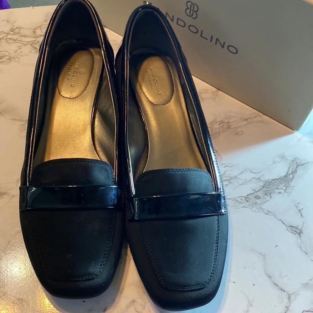 Bandolino B-Flexible Women's Latera Black Slip-on Loafers Size 9.5 M